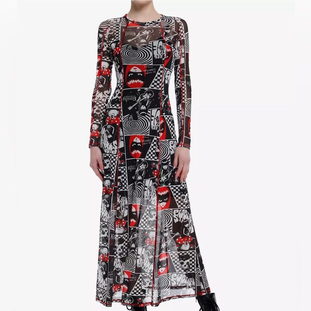 Emily The Strangeβ Collage Maxi Dress Hot Topic